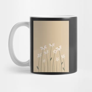 dainty daisy flowers - white flower illustration Mug